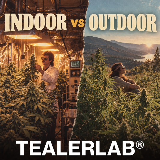 Culture indoor contrôlée vs outdoor naturelle de CBD rétro 80s - quelle fleur choisir