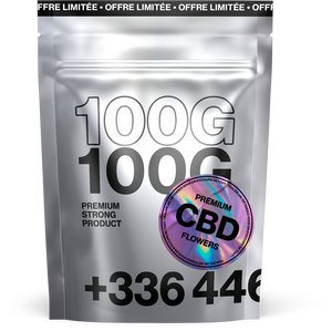 Fleur CBD indoor 100Meuj Gelato 25% format 100g TealerLab