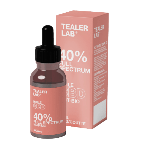 Huile de CBD 40% Full Spectrum - Nature | Tealerlab