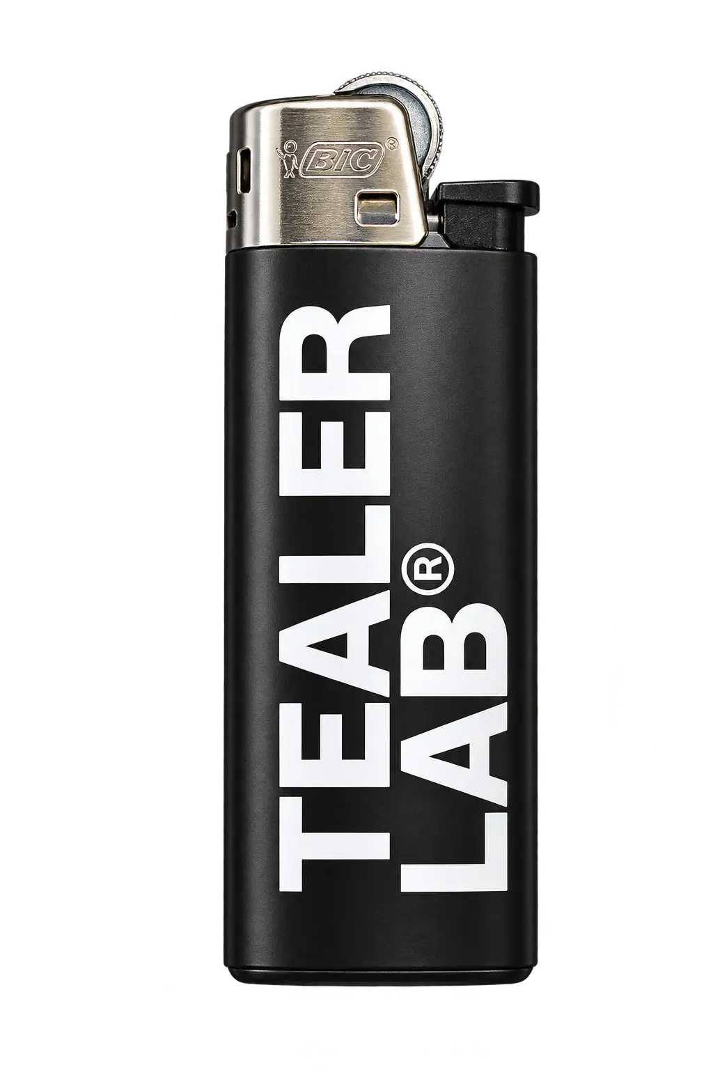 Briquet Bic noir mat TealerLab pour accessoires CBD